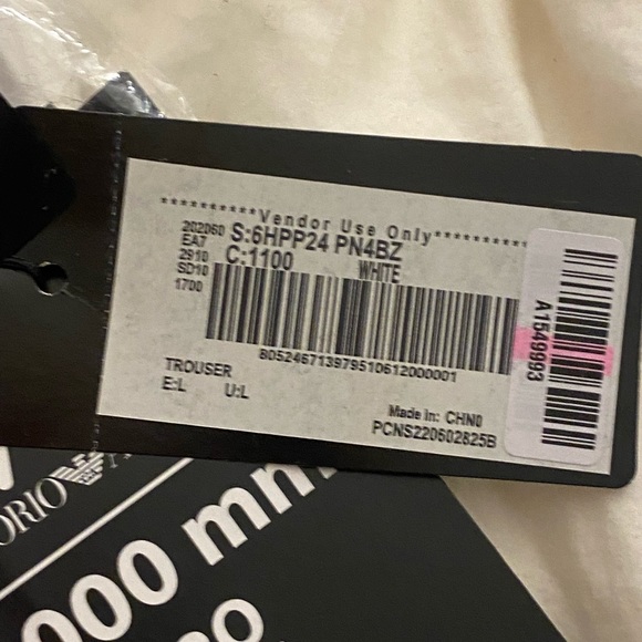 NWT Emporio Armani Men's Thermore Ski Pants- Large ( Read Below) - Picture 11 of 16